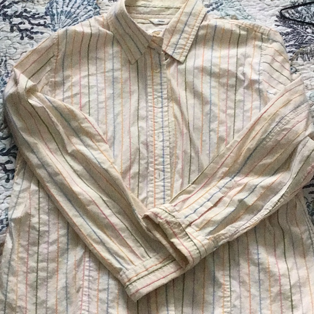 Multi colored striped shirt